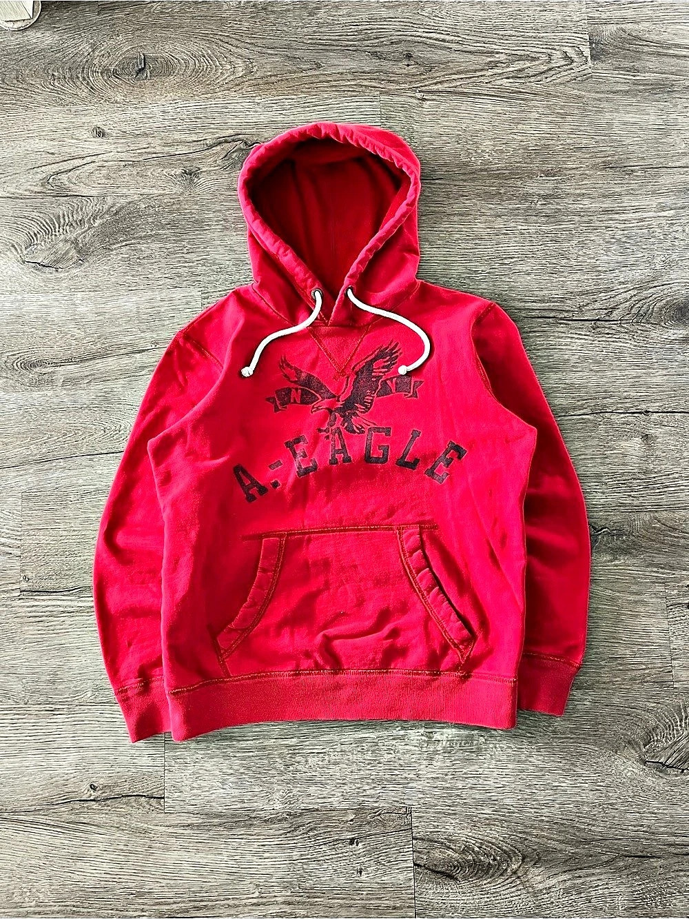 2000s American Eagle Red Hoodie